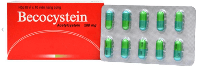 Làm sạch đường hô hấp Becocystein 200mg